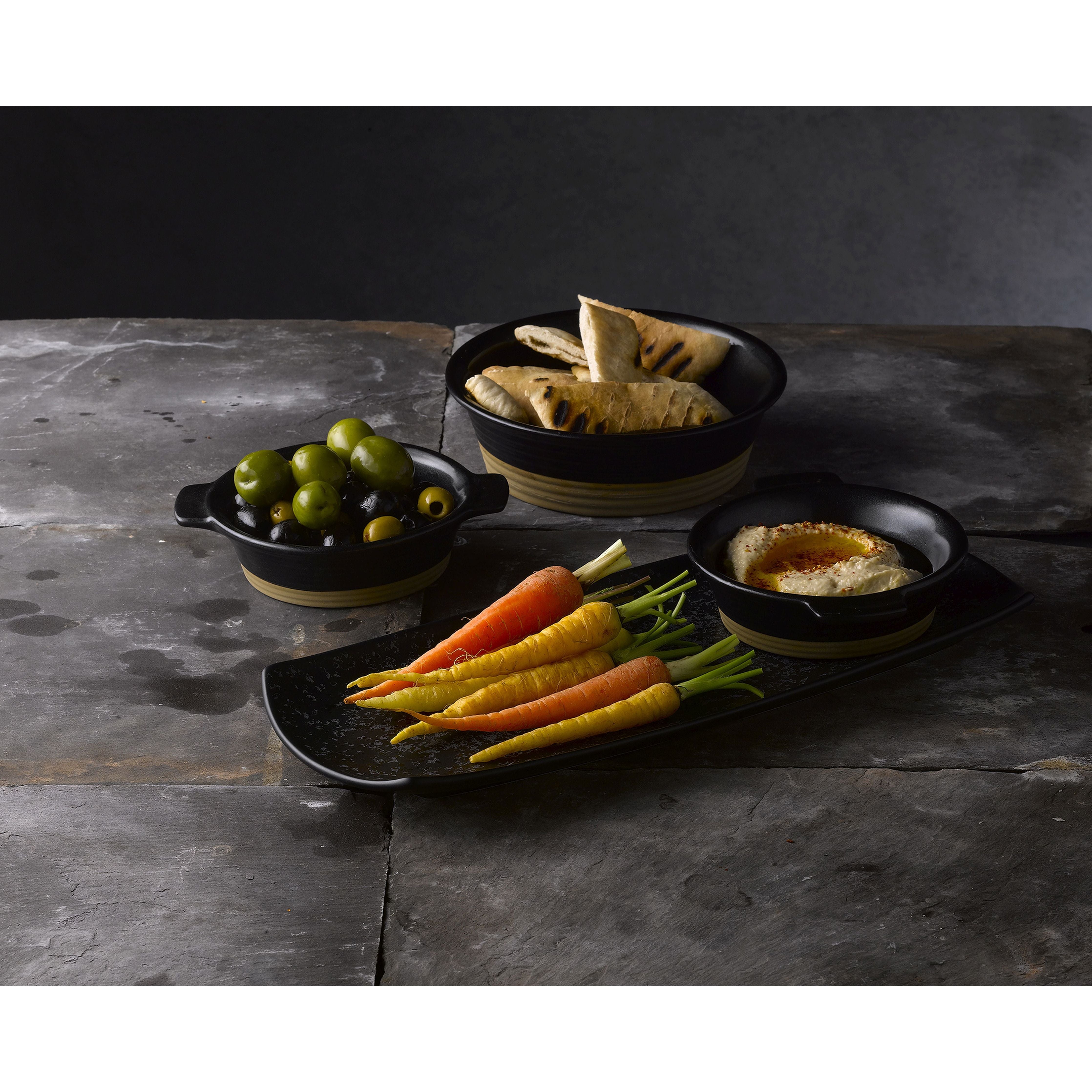 Art De Cuisine Igneous Black Individual Dish - 6.6oz