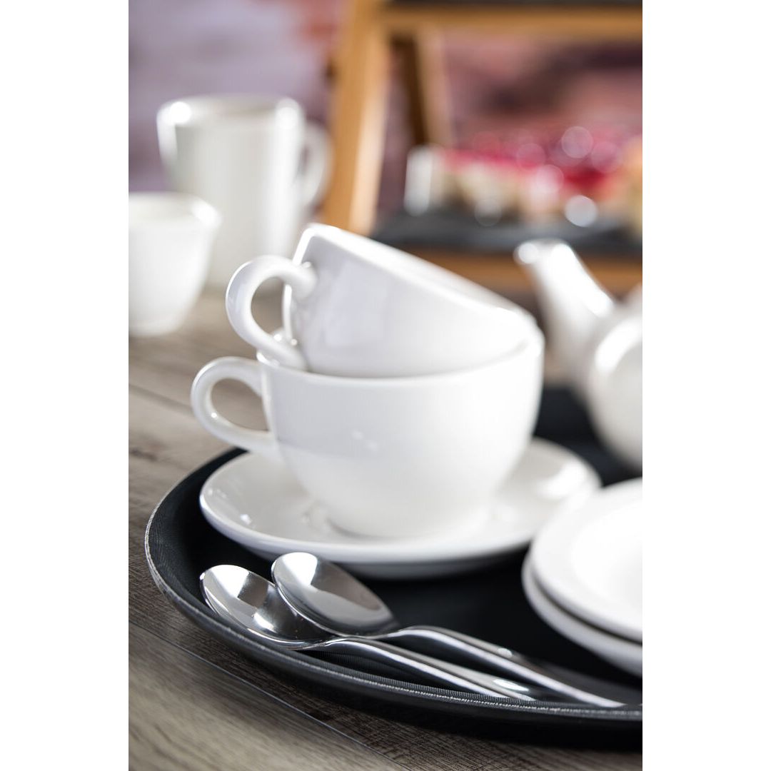 Black Non Slip Tray Round 11" (28cm)