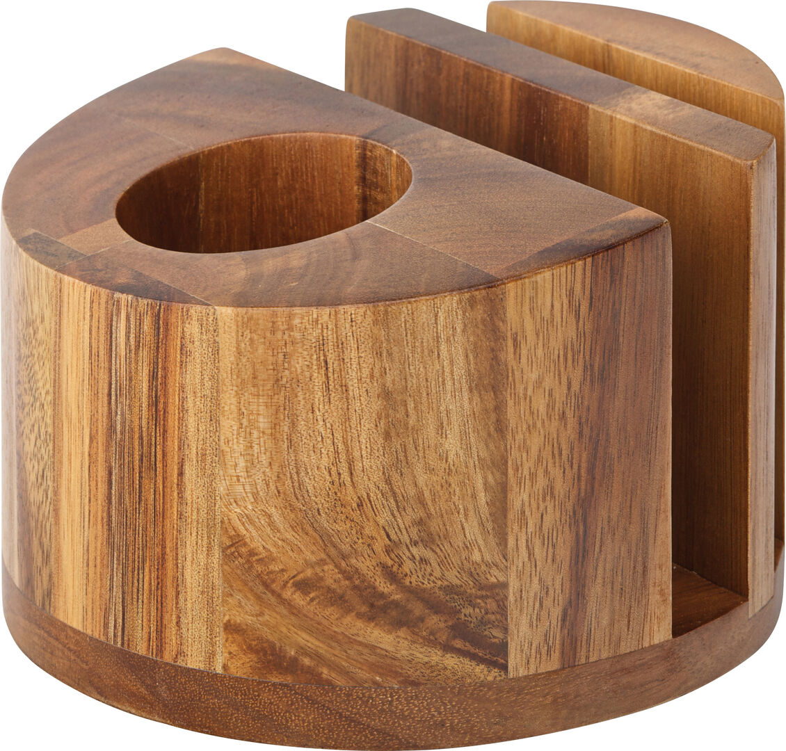 Acacia Menu/Napkin & Cutlery Holder 5" (12.5cm)
