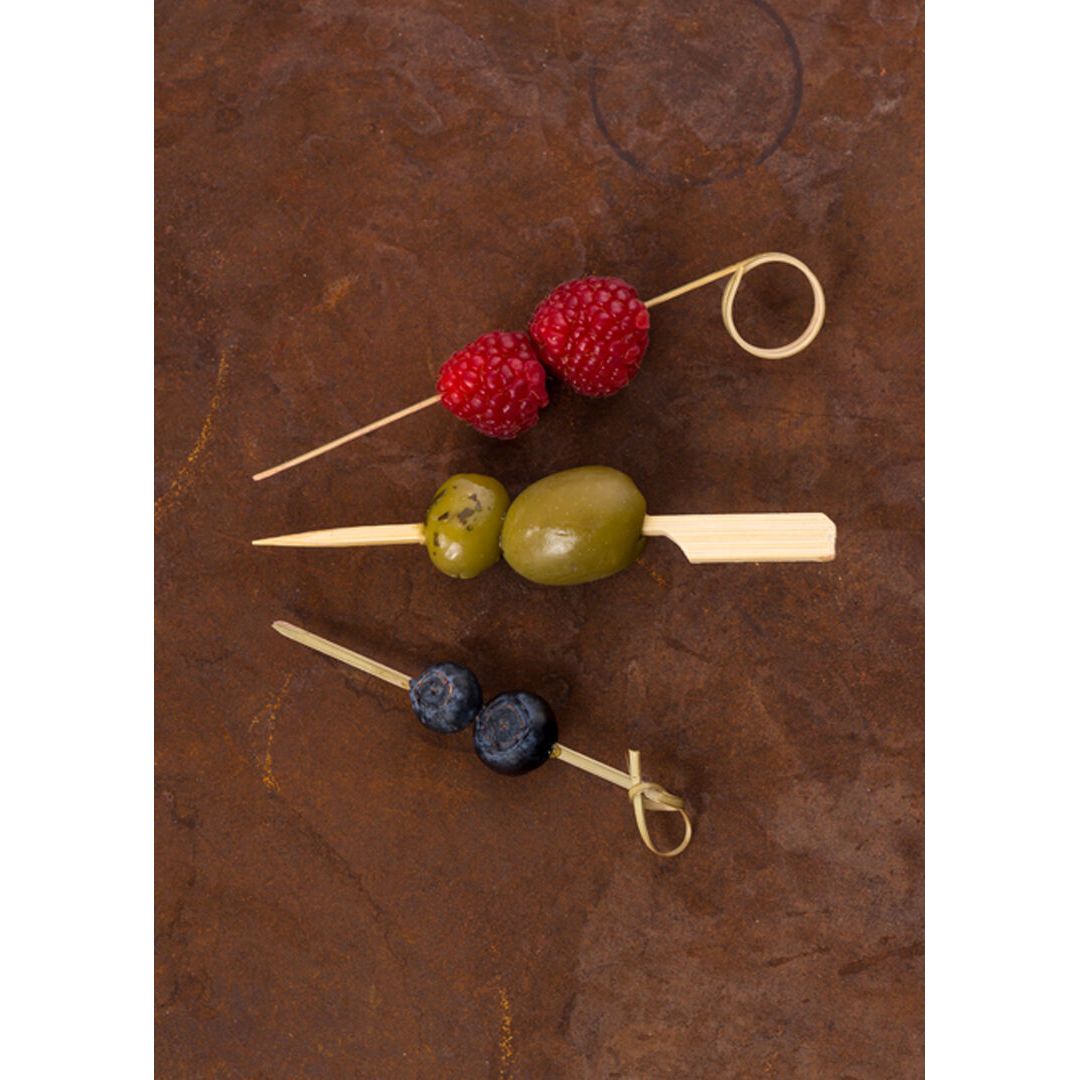 Curly Bamboo Skewer 4.75" (12cm) -10 packs of 100