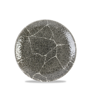 Studio Prints Kintsugi Quartz Black Coupe Plate 16.5cm