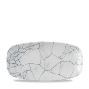 Studio Prints Kintsugi Pearl Grey Chefs Oblong Plate 11 3/4 X 6"