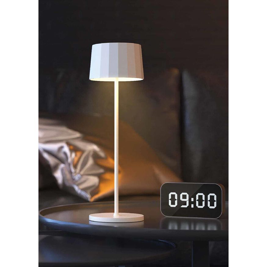 Utopia | Table Lighting | Octa Dark Grey Mini LED Rechargeable Table Light 7.6 x 20.3cm (3 x 8") | Bespoke77