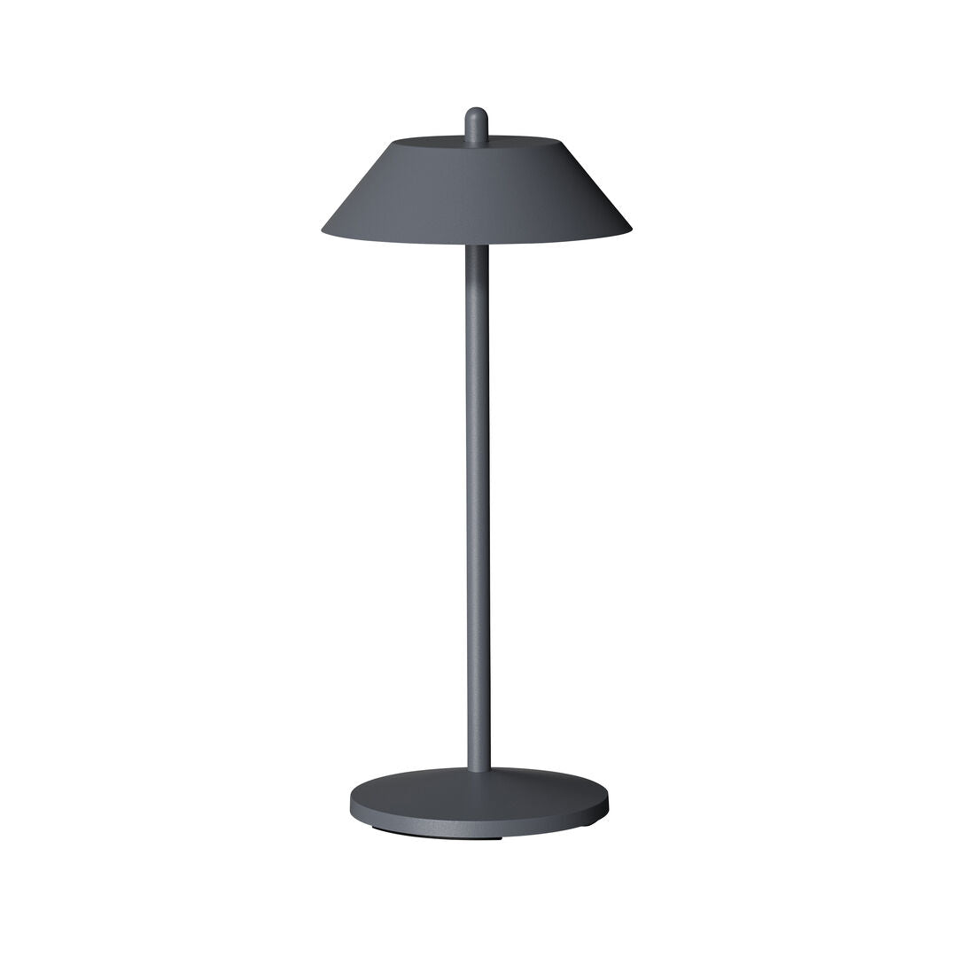 Pirlo Dark Grey LED Rechargeable Table Light 13 x 28cm (5 1/10 x 11")