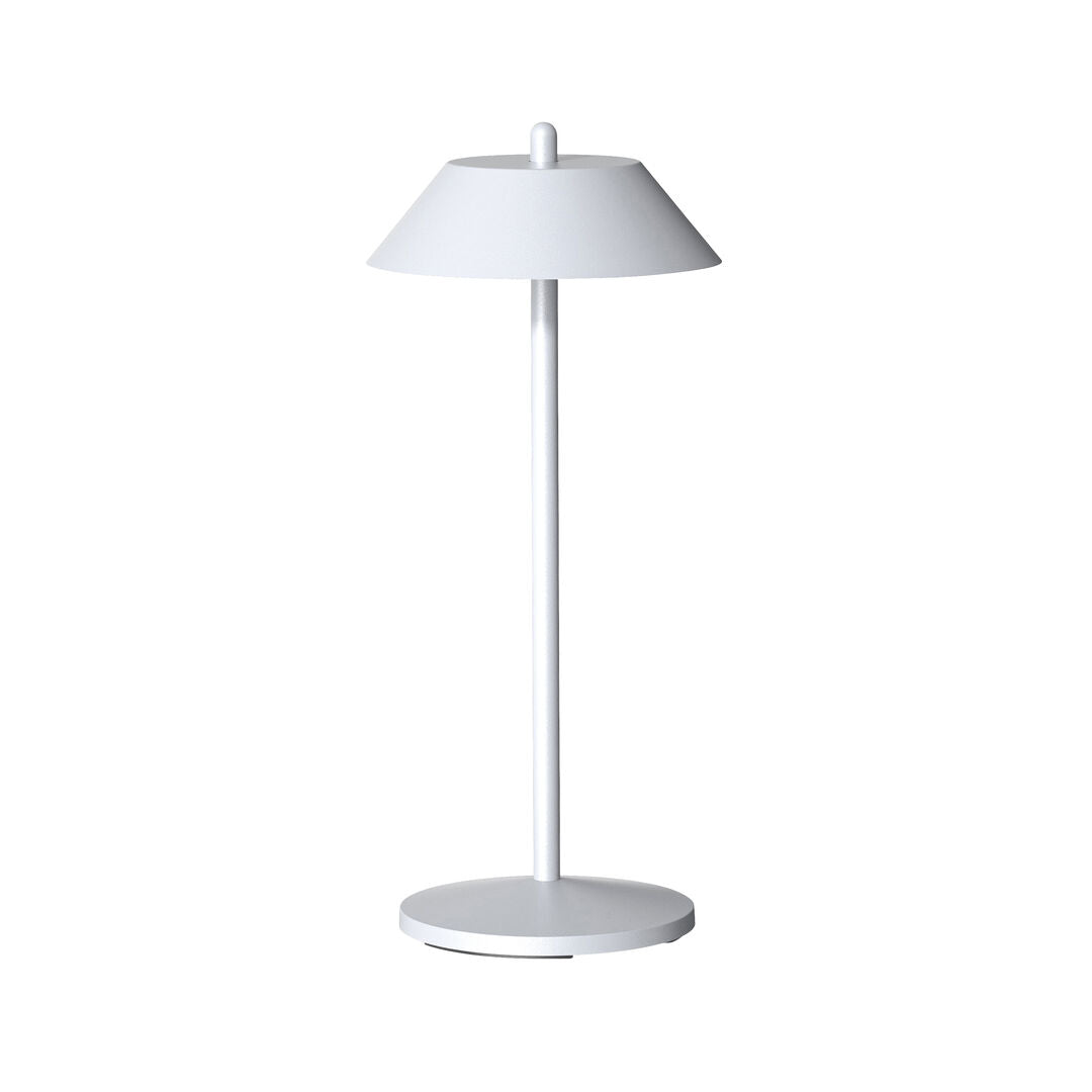 Pirlo White LED Rechargeable Table Light 13 x 28cm (5 1/10 x 11")