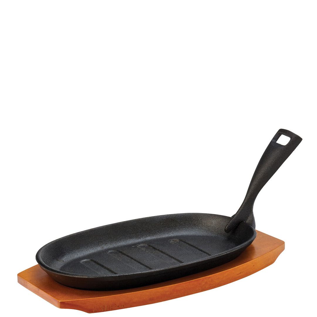 Sizzle Platter 9.5" (24cm) - with Wooden Base