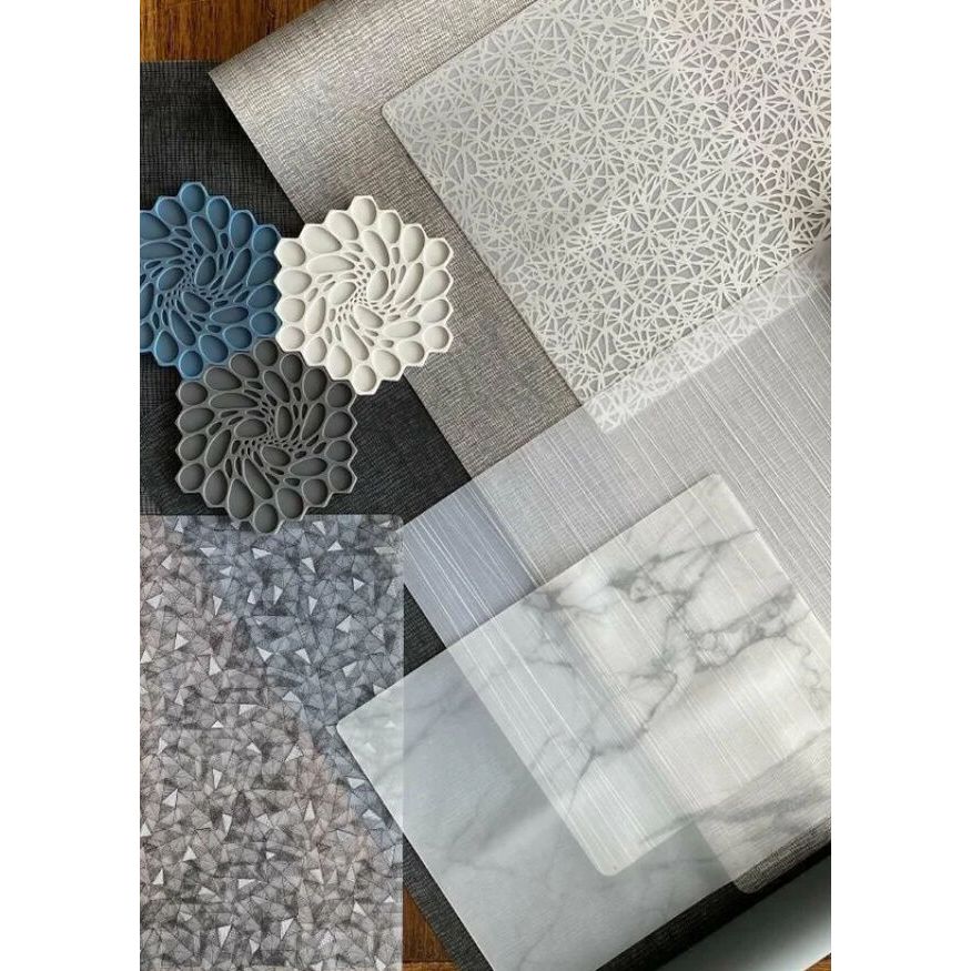 Utopia | Table Presentation | Modern Twist Linen Chocolate Silicone Placemat 30.5 x 40.6cm (12 x 16") | Bespoke77