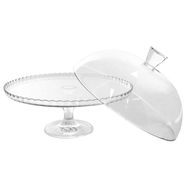 Patisserie Upturn Footed Plate and Dome 32cm - Set