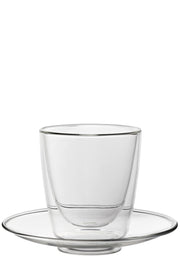 Double - Walled Cappuccino Cup and Saucer 7.75oz