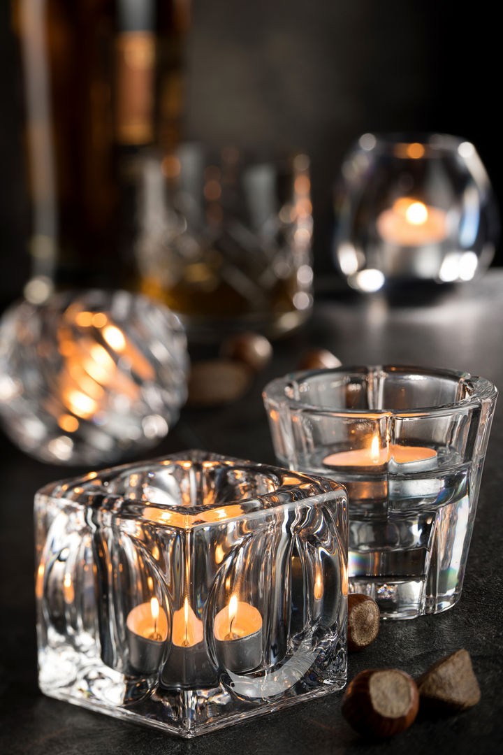 Chunky Tealight Holder - Red