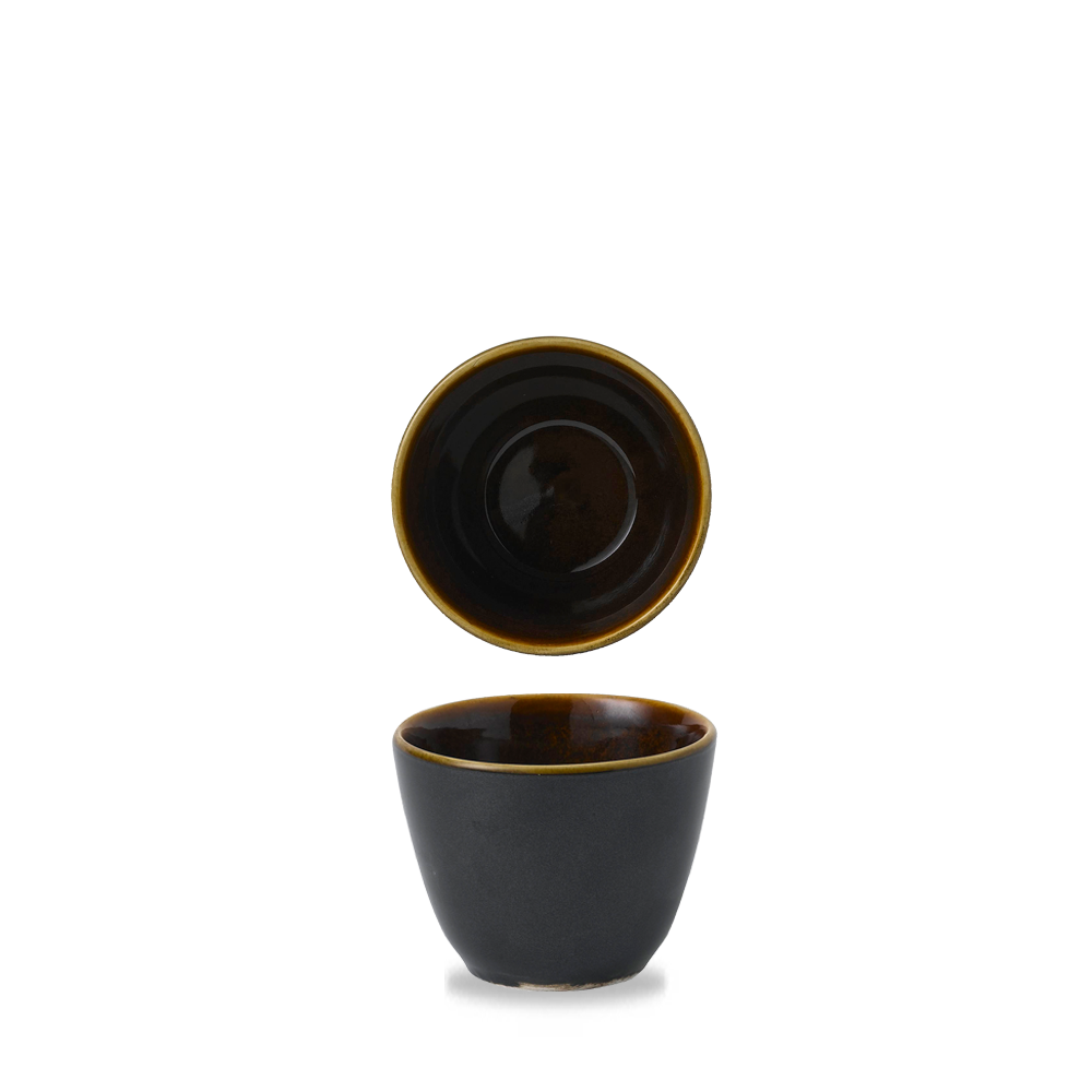 Bit On The Side Porcelain Tokyo Black Contour Chip Mug 10oz