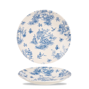 Vintage Prints Toile Prague Profile Deep Coupe Plate 9 3/4"