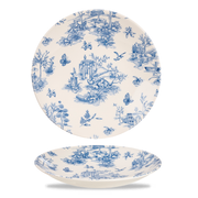 Vintage Prints Toile Prague Profile Deep Coupe Plate 11"