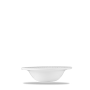 Bamboo White Porcelain Oatmeal Bowl 6 5/8"