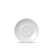 Vellum White Porcelain Espresso Saucer 4.5" - Elegant Dining Essential