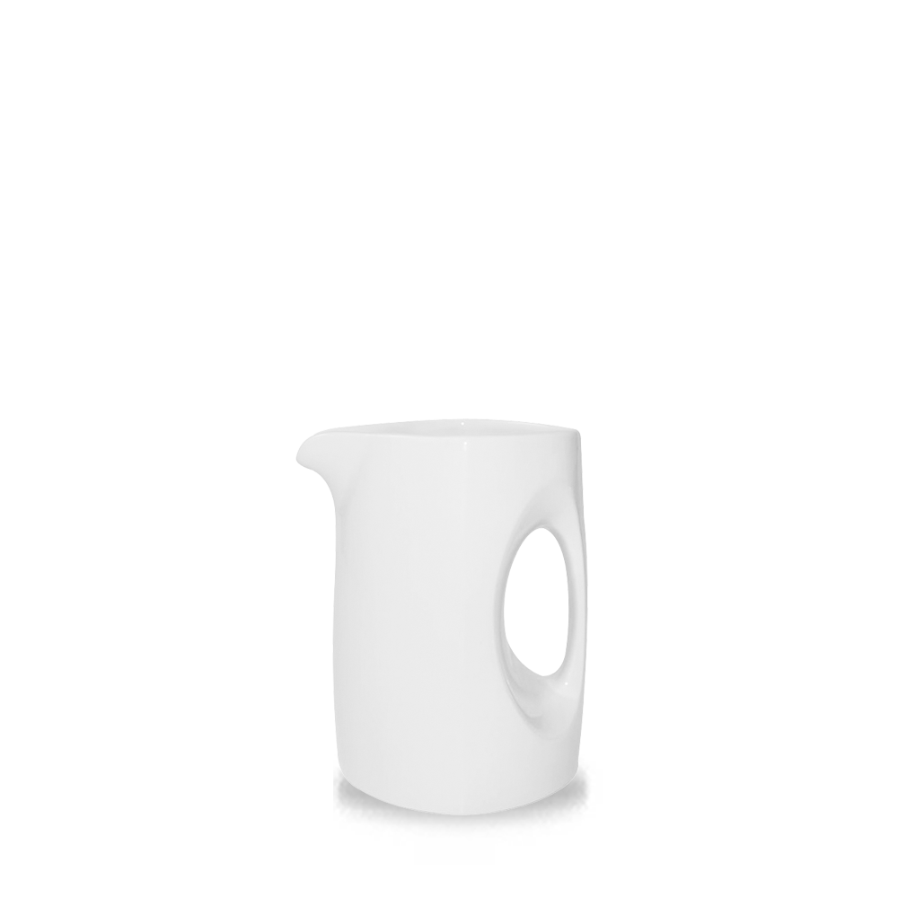 White Holloware Bit On The Side Jug 12oz - Elegant Beverage Serving Solution