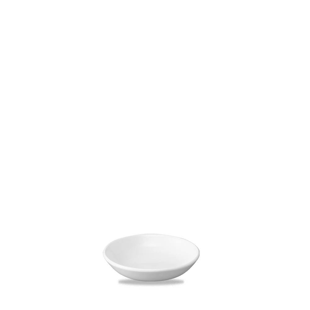 White Porcelain Butter Pad 4" - Elegant Serving Accessory