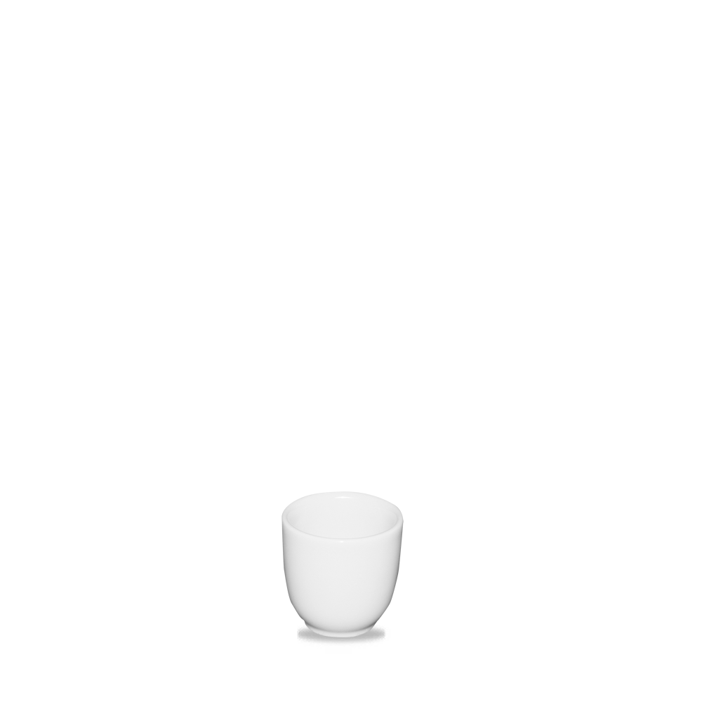 Elegant White Porcelain Egg Cup by Churchill Super Vitrified