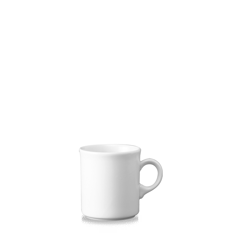 White Holloware Nova Mug 8oz - Elegant Beverage Experience