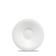 Art De Cuisine Menu White Porcelain Broad Rim Tea Saucer 6.5"