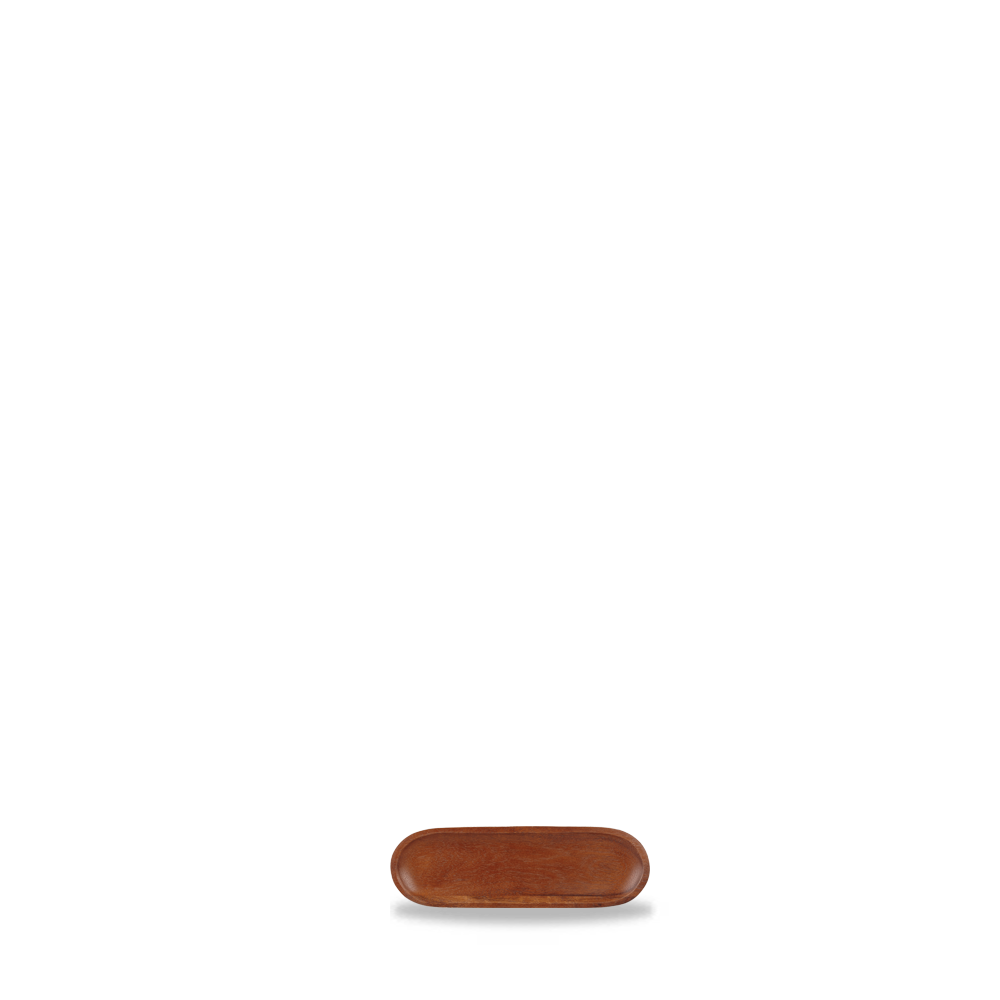 Brown Acacia Wood Small Moonstone Board 10 X 29cm - Elegant Buffet Display