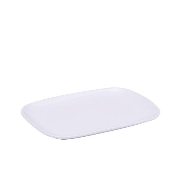 Genware Porcelain Ellipse Rectangular Plate 22.8 x 16.6cm/9 x 6.5" - BESPOKE 77