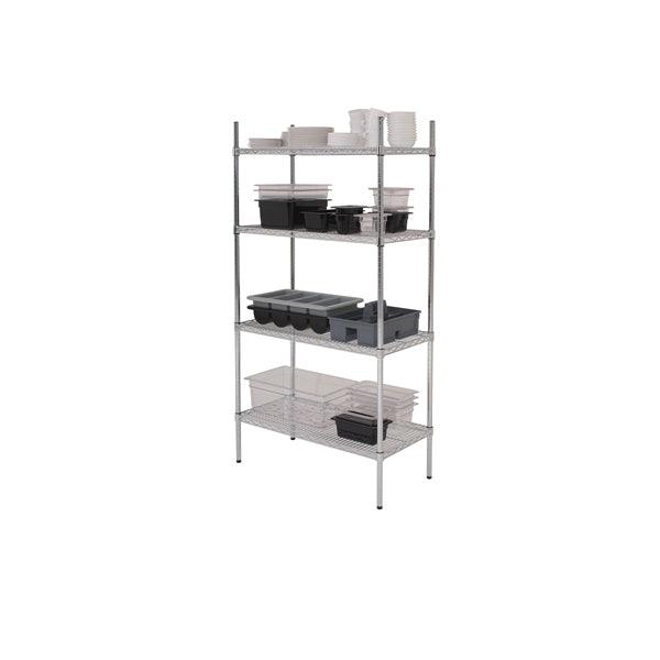 GenWare 4 Tier Wire Racking 91 x 45 x 183cm - BESPOKE 77