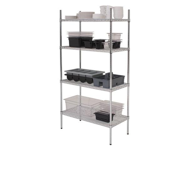 GenWare 4 Tier Wire Racking 183 x 45 x 183cm - BESPOKE 77