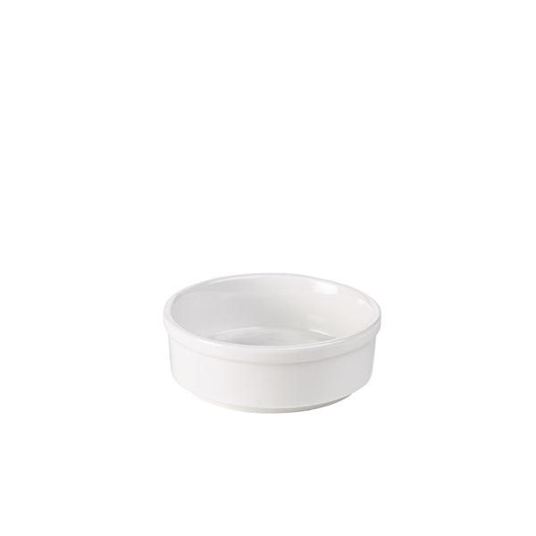 Genware Porcelain Round Dish 10cm/4" - BESPOKE 77