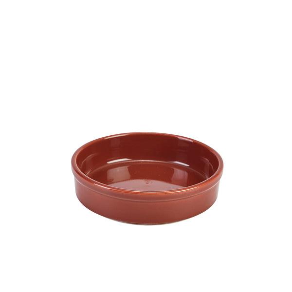 Genware Porcelain Terracotta Round Dish 13cm/5" - BESPOKE 77