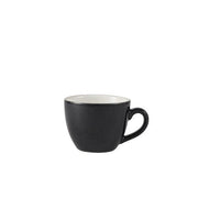 Genware Porcelain Black Bowl Shaped Cup 9cl/3oz - BESPOKE 77