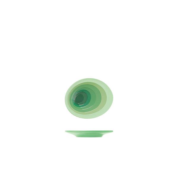 Shoots Green Atlantis Melamine Oval Plate 12 x 9.5cm - BESPOKE 77