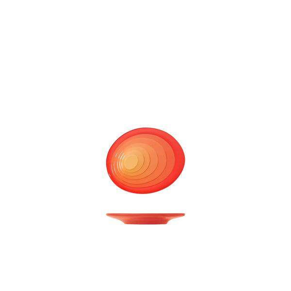 Sunset Orange Atlantis Melamine Oval Plate 12 x 9.5cm - BESPOKE 77