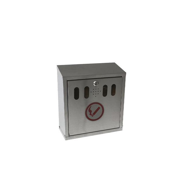 Genware S/St. Wall-Mounted Outdoor Ashtray - BESPOKE 77