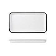 Black/White Melamine Athens GN1/3 Tray 32.5 x 17.6cm - BESPOKE 77