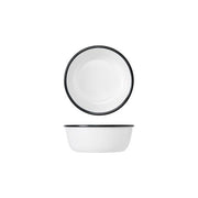 Black/White Melamine Athens Bowl 17.8 x 6.5cm - BESPOKE 77