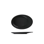 Midnight Black Boston Melamine Oval Plate 25.5 x 17.3cm - BESPOKE 77