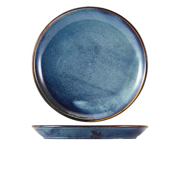 Terra Porcelain Aqua Blue Coupe Plate 30.5cm - BESPOKE 77