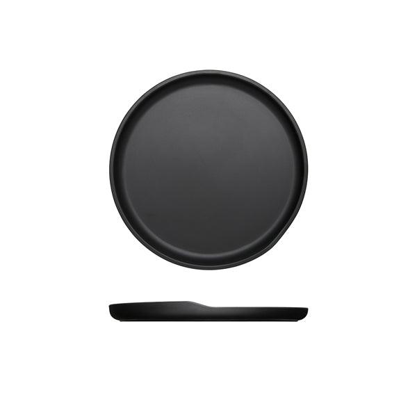 Black Copenhagen Round Melamine Plate 22.5cm - BESPOKE 77