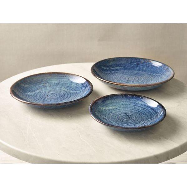 Terra Porcelain Aqua Blue Deep Coupe Plate 21cm - BESPOKE 77