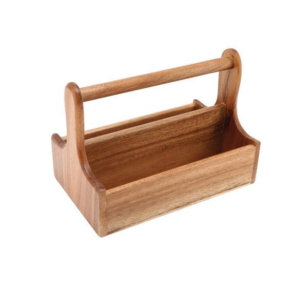 Genware Dark Wood Table Caddy - BESPOKE 77