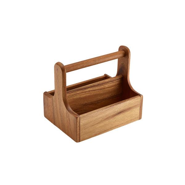 Medium Dark Wood Table Caddy - BESPOKE 77