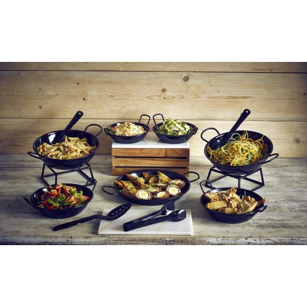 Black Enamel Dish 22cm - BESPOKE 77