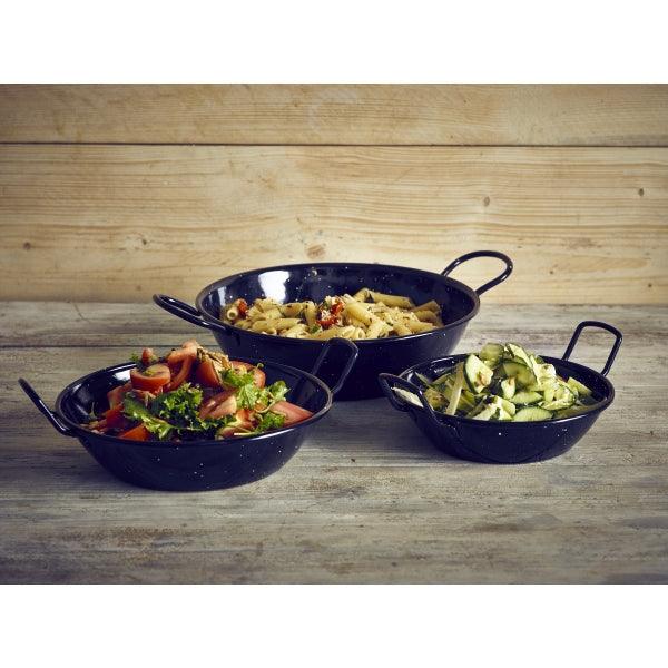 Black Enamel Dish 26cm - BESPOKE 77