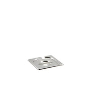 St/St Gastronorm Pan Notched Lid 1/6 - BESPOKE 77