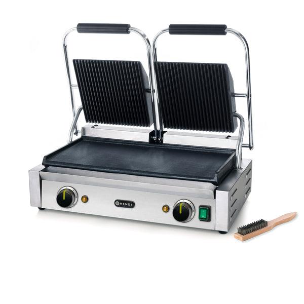 Hendi Double Ribbed Top Contact Grill - BESPOKE 77