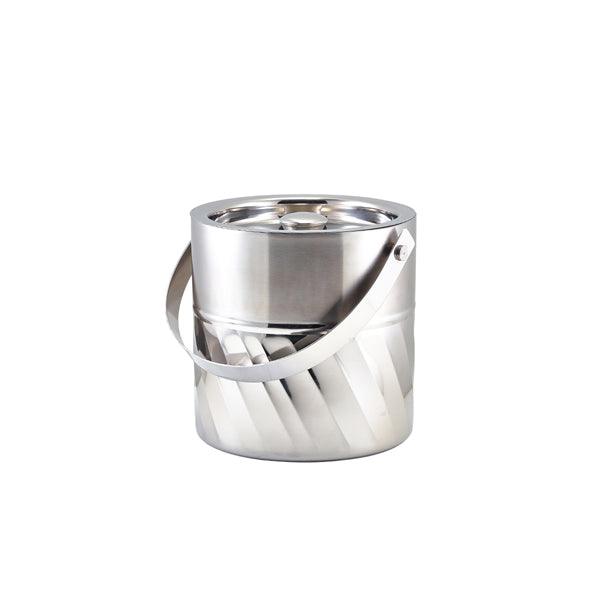 GenWare Stainless Steel Swirl Ice Bucket - BESPOKE 77