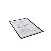 American Style Clear Menu Holder - 1 Page - BESPOKE 77