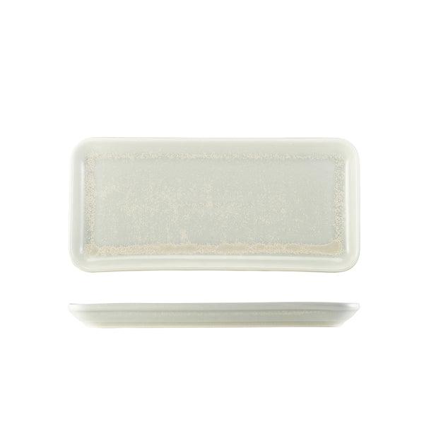 Terra Porcelain Pearl Narrow Rectangular Platter 27 x 12.5cm - BESPOKE 77