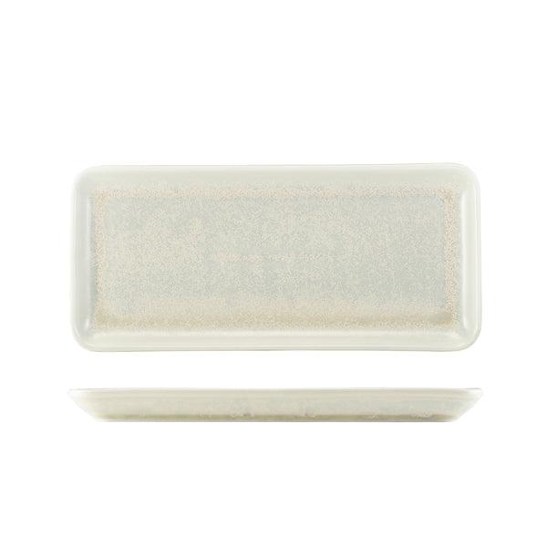 Terra Porcelain Pearl Narrow Rectangular Platter 31 x 14cm - BESPOKE 77